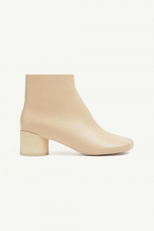 Beige Maison Margiela Anatomic Ankle Boots | AU_MM60443