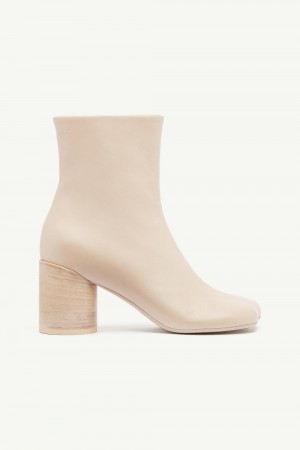 Beige Maison Margiela Anatomic Ankle Boots | AU_MM80755