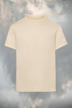 Beige Maison Margiela Distorted Logo T-shirt | AU_MM51639