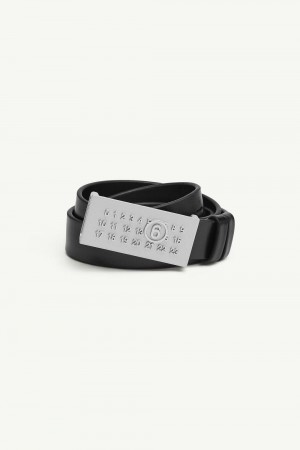 Black Grey Maison Margiela Numeric Signature Belt | AU_MM61957