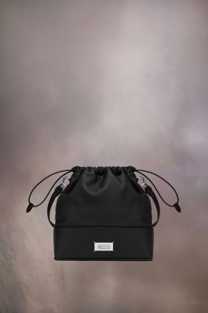 Black Maison Margiela 5AC Daily Drawstring Backpack Small | AU_MM11817