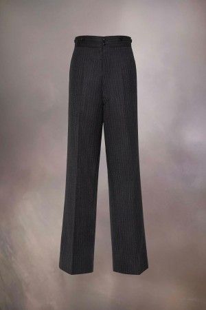 Black Maison Margiela Barathea Wool Trousers | AU_MM50717