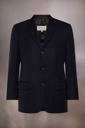 Black Maison Margiela British Mohair Suit Jacket | AU_MM59090