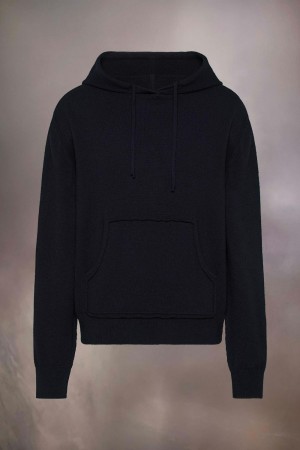 Black Maison Margiela DéCortiqué Cashmere Hoodie | AU_MM11953