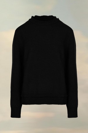 Black Maison Margiela Elbow Patch Sweater | AU_MM47243