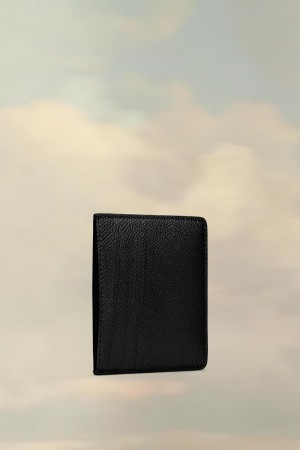 Black Maison Margiela Four Stitches Cardholder | AU_MM92956