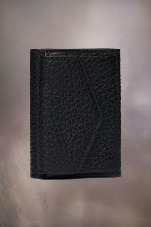 Black Maison Margiela Four Stitches Pocket Wallet | AU_MM88577