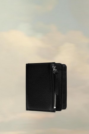 Black Maison Margiela Four Stitches Wallet | AU_MM78940