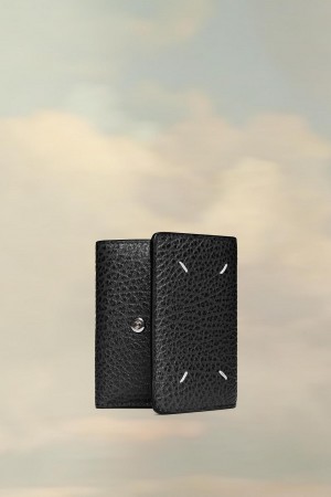 Black Maison Margiela Four Stitches Wallet | AU_MM14671