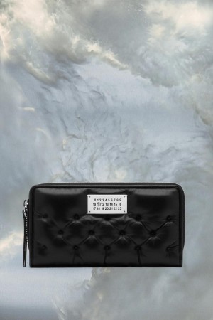 Black Maison Margiela Glam Slam Embroidered Wallet | AU_MM14622