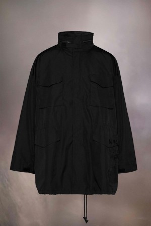 Black Maison Margiela Invitation Zip Coat | AU_MM52398