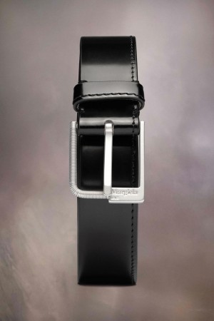 Black Maison Margiela Leather Belt | AU_MM47588