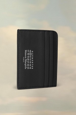 Black Maison Margiela Leather Cardholder | AU_MM41729