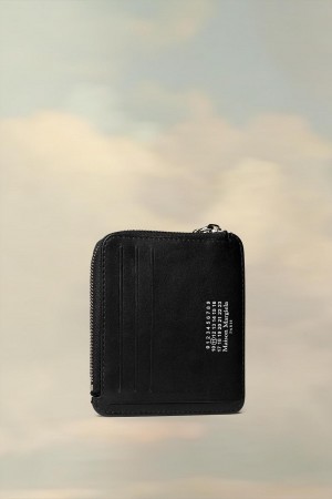 Black Maison Margiela Leather Keychain Wallet | AU_MM11182