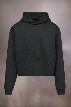 Black Maison Margiela Numeric Logo Hoodie | AU_MM22647