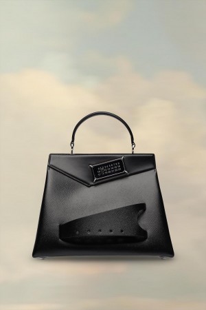 Black Maison Margiela Snatched Handbag Medium | AU_MM90930