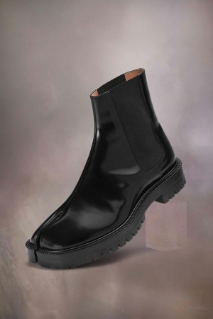 Black Maison Margiela Tabi Chelsea Boot | AU_MM22691