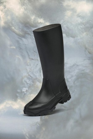 Black Maison Margiela Tabi Rain Boots | AU_MM23499