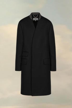 Black Maison Margiela Wool Cavalry Coat | AU_MM16932