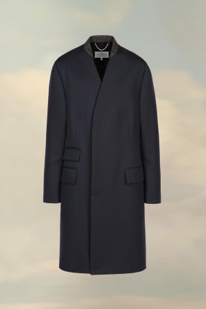 Black Maison Margiela Wool Cavalry Coat | AU_MM70639