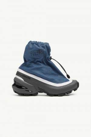 Blue Grey Maison Margiela Mm6 X Salomon Cross Mid Sneakers | AU_MM36815