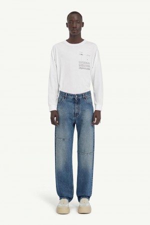 Blue Maison Margiela 5-pocket Denim Trousers | AU_MM70187