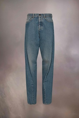 Blue Maison Margiela Diagonal Seam Jeans | AU_MM14558