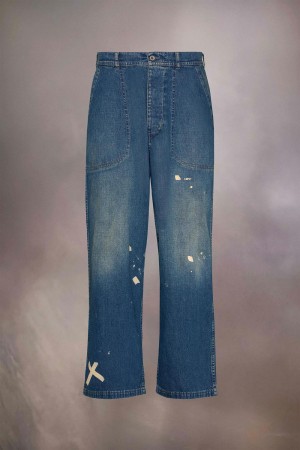 Blue Maison Margiela Distressed Jeans | AU_MM74677