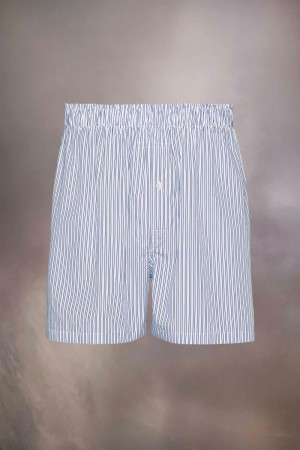 Blue Maison Margiela Striped Shorts | AU_MM57051