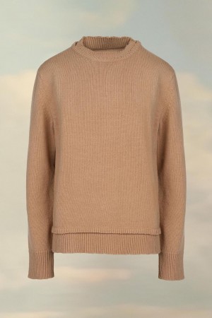 Brown Maison Margiela Elbow Patch Sweater | AU_MM72372