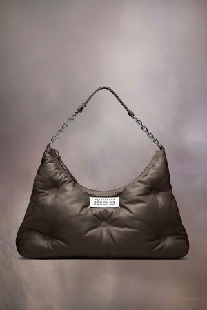 Dark Grey Maison Margiela Glam Slam Hobo Medium | AU_MM51657