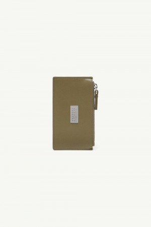 Green Maison Margiela Numeric Zipped Cardholder | AU_MM79277