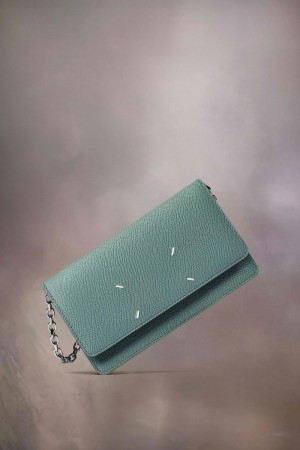 Green Maison Margiela Recicla Chain Wallet | AU_MM80328