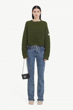 Green Maison Margiela Wool Jumper | AU_MM43586