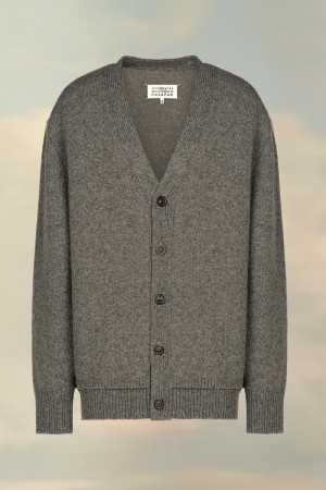 Grey Maison Margiela Elbow Patch Cardigan | AU_MM33404