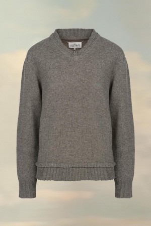 Grey Maison Margiela Elbow Patch Sweater | AU_MM47165