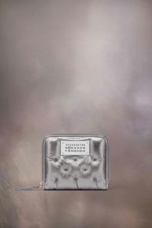 Grey Maison Margiela Glam Slam Embroidered Wallet | AU_MM83112