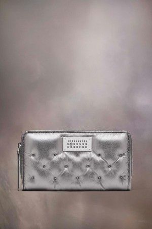 Grey Maison Margiela Glam Slam Embroidered Wallet | AU_MM88654