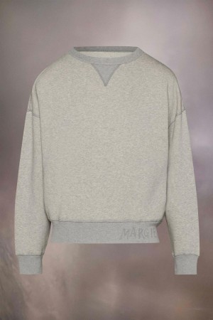 Grey Maison Margiela Logo Sweatshirt | AU_MM82093