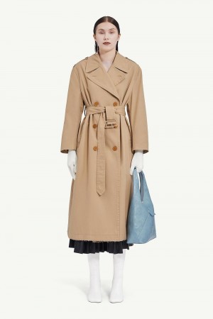 Khaki Maison Margiela Classic Trench Coat | AU_MM85620