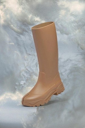 Khaki Maison Margiela Tabi Rain Boots | AU_MM36156