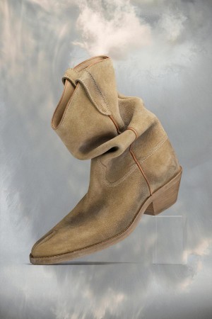 Khaki Maison Margiela Tabi Western Boot | AU_MM21513