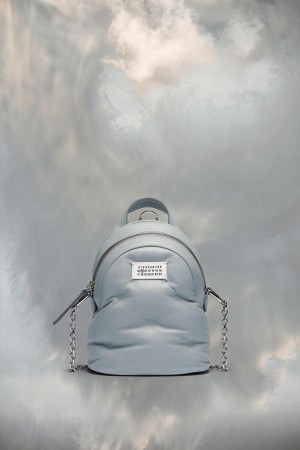 Light Blue Maison Margiela Glam Slam Backpack | AU_MM48151