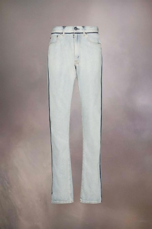 Light Blue Maison Margiela Japanese Denim Turn-up Jeans | AU_MM81293