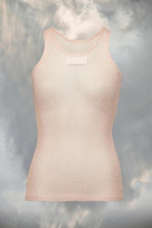 Pink Maison Margiela Translucent Tank Top | AU_MM91680