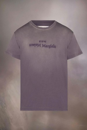 Purple Maison Margiela Reverse Logo T-shirt | AU_MM26843