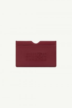 Red Maison Margiela Leather Cardholder | AU_MM62693