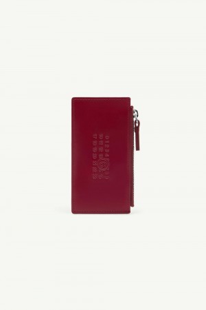 Red Maison Margiela Zipped Cardholder | AU_MM70879