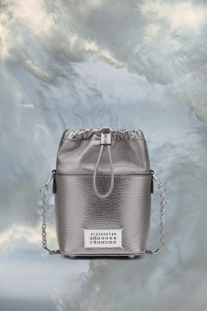 Silver Maison Margiela 5ac Bucket Small | AU_MM58487