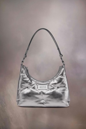 Silver Maison Margiela Glam Slam Hobo Small | AU_MM32541